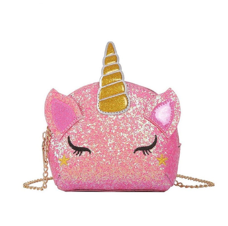 Newfancy Women Unicorn Sequin Glitter Crossbody Shoulder Purse Handbag Satchel Shell Bag - Image 1